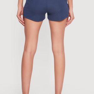 83 Graphic High Waisted Ribbed Knit Shorts - Image 5