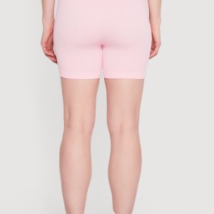 Seamless Compression Rib Knit Shorts - Image 5