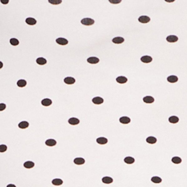 Sleeveless Polka Dot Button Front High Neck Top