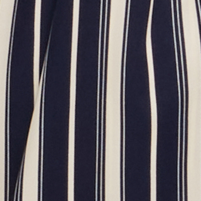 Sleeveless Striped Crop Top with Tie Front Detail - Image 4