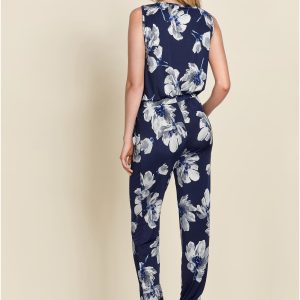 Floral Print Jumpsuit - Navy Multi - Image 2