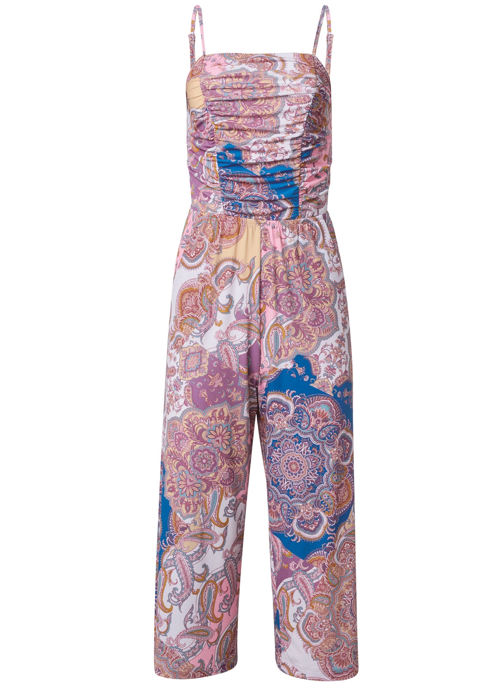 Paisley Print Jumpsuit - Pink Multi - Image 5
