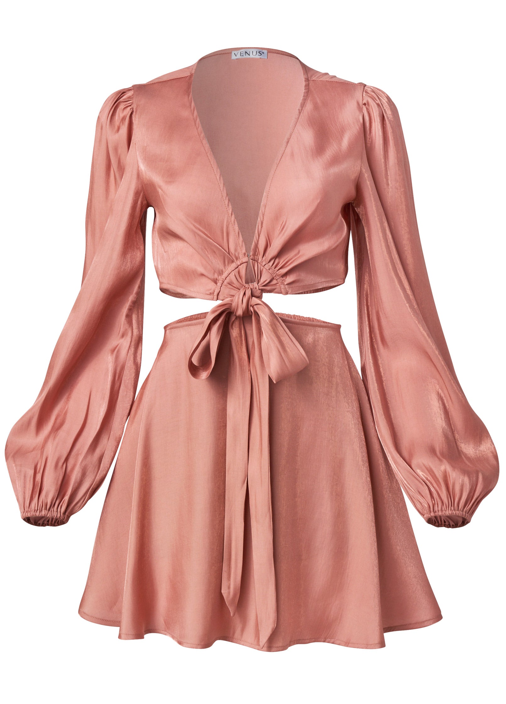 Side Cutout Romper  - Rose - Image 5