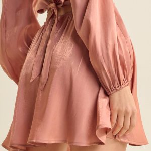 Side Cutout Romper  - Rose - Image 4