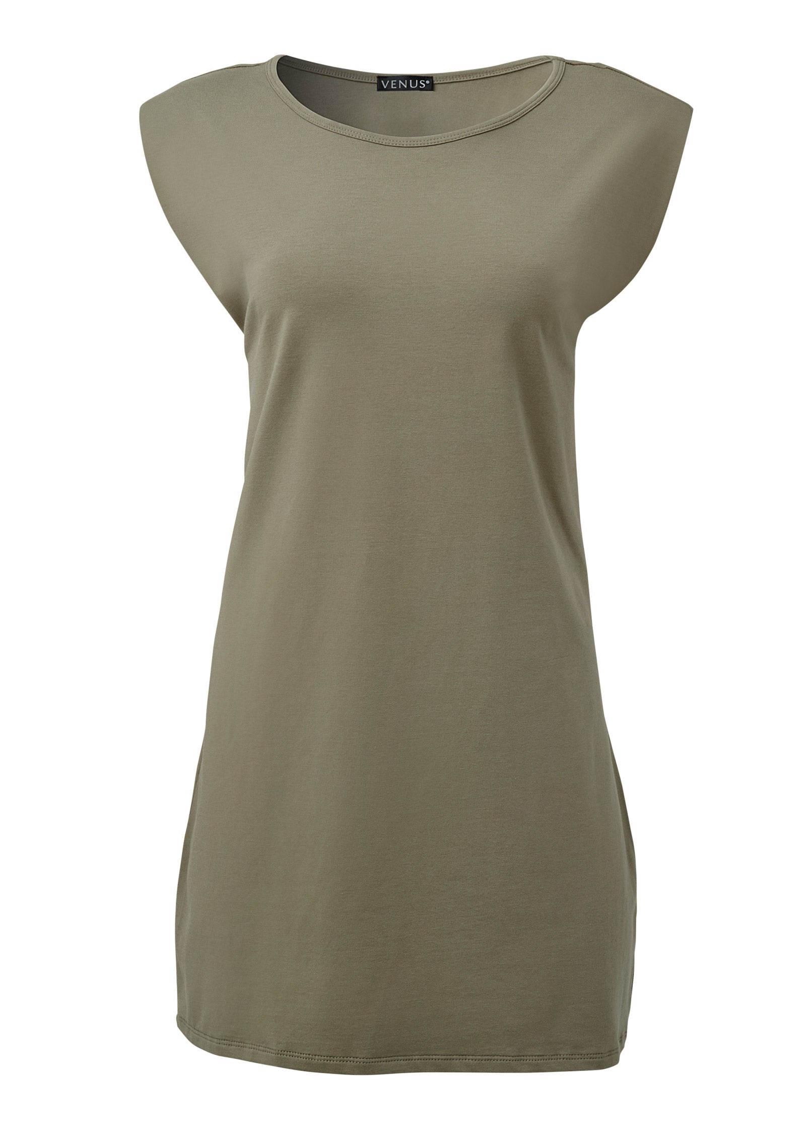 Easy Shift Dress - Olive - Image 6