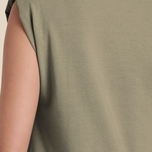 Easy Shift Dress - Olive - Image 5