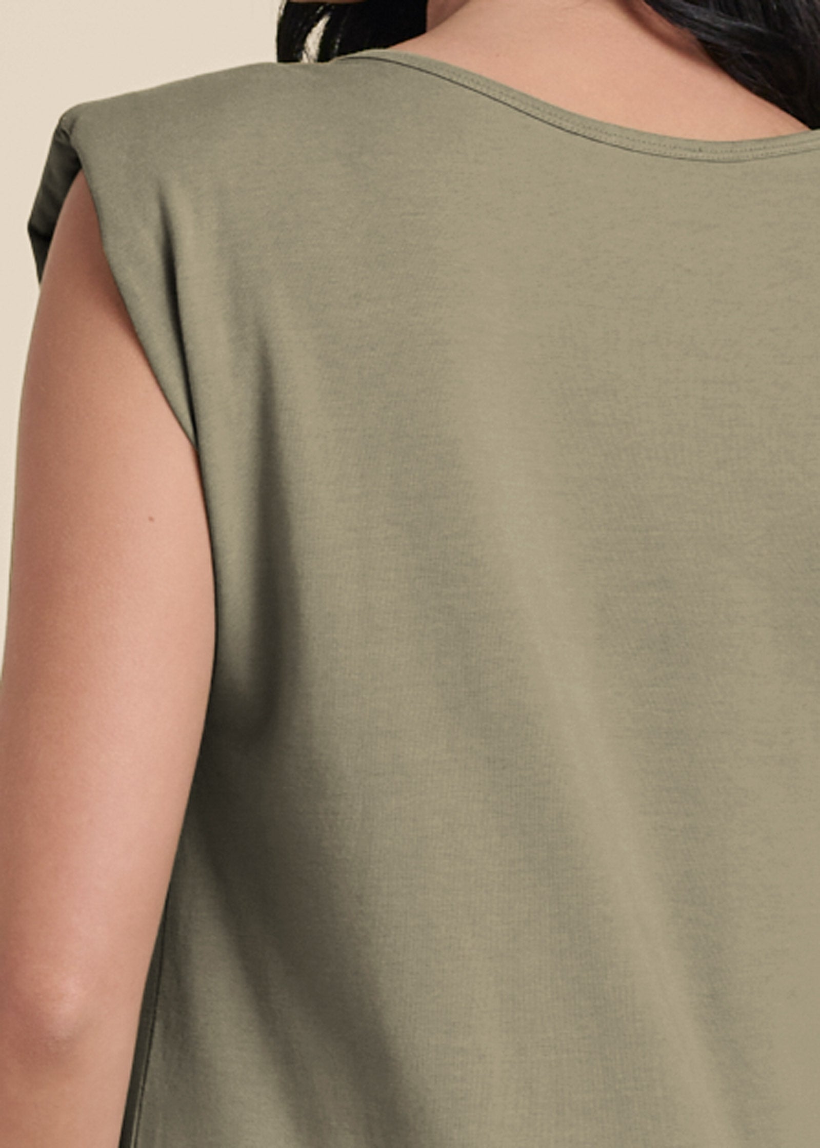 Easy Shift Dress - Olive - Image 5