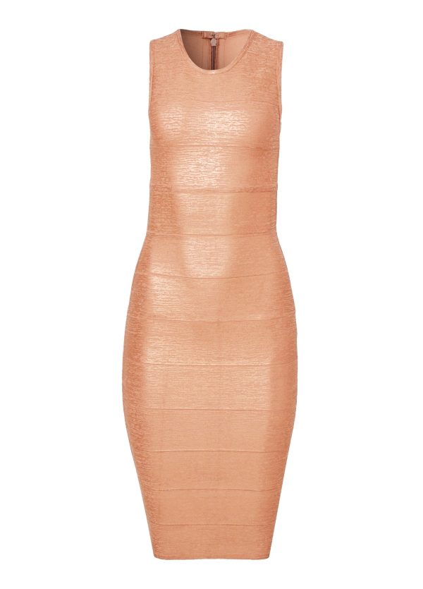 Bandage Mini Dress - Rose Gold
