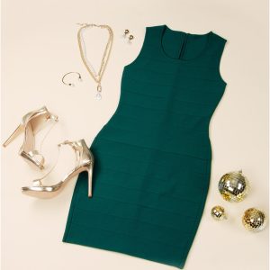 Bandage Mini Dress - Green - Image 8