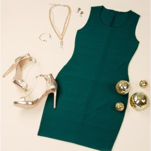 Bandage Mini Dress - Green - Image 9
