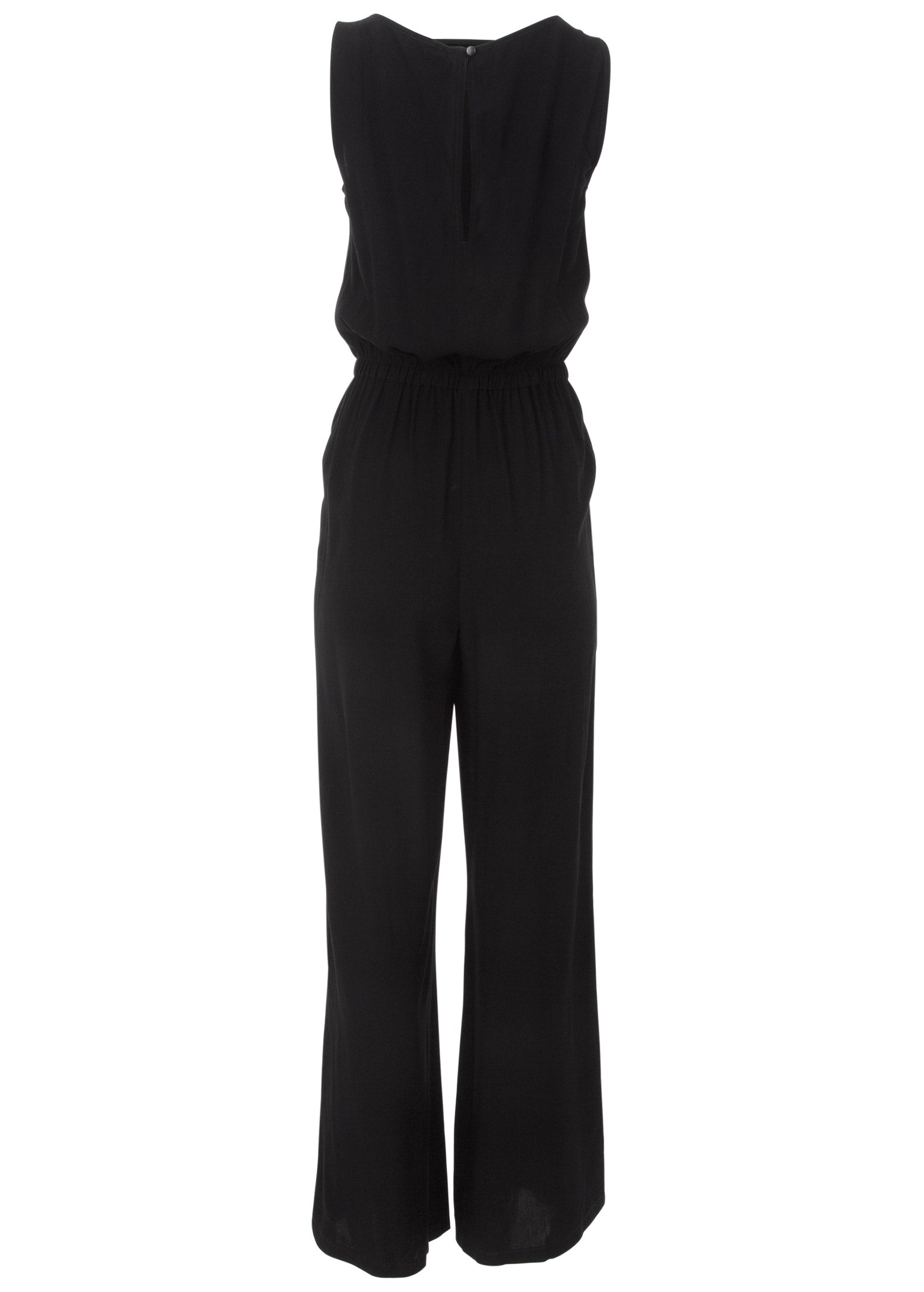 Sleeveless Jumpsuit - Black - Image 5