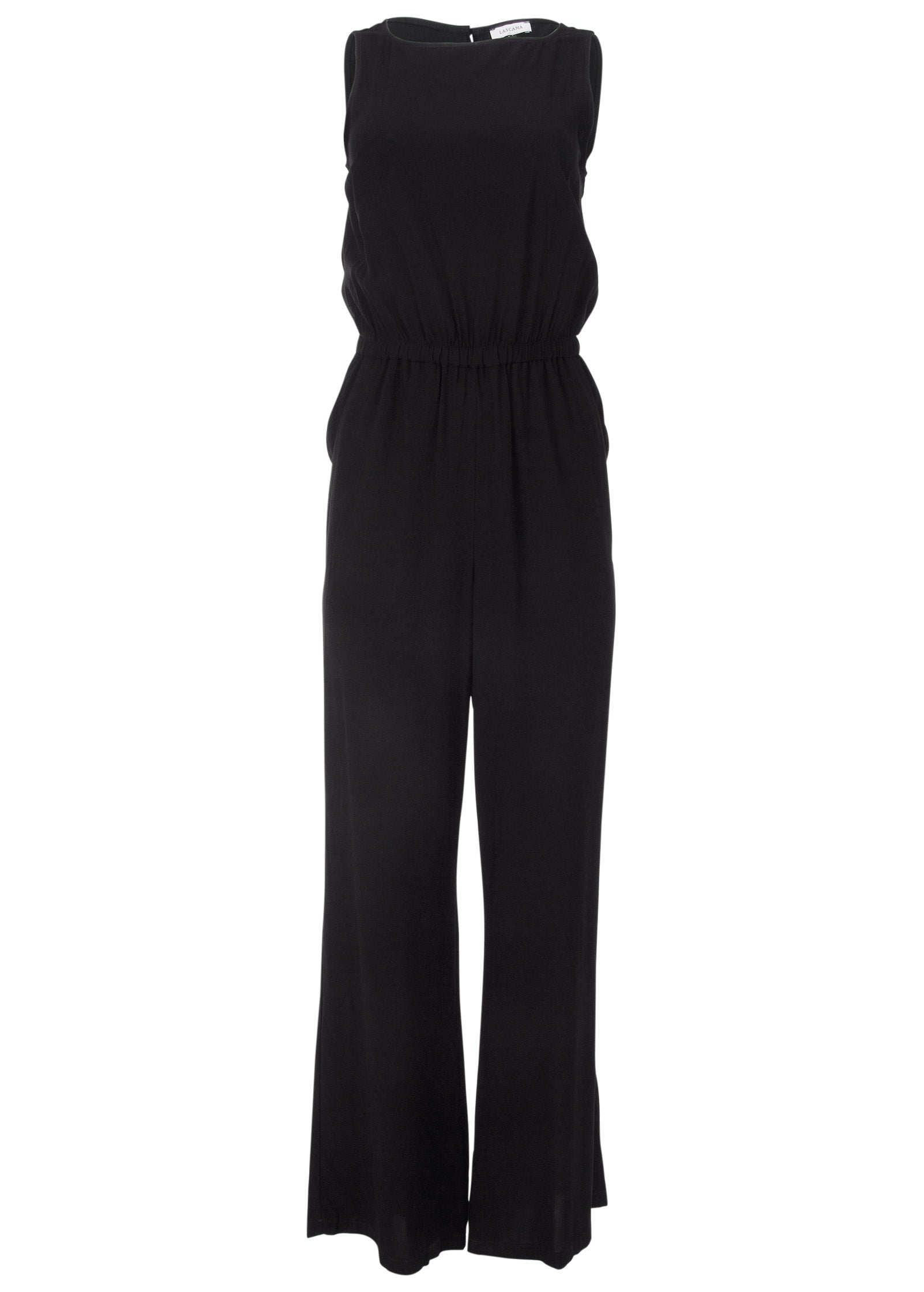 Sleeveless Jumpsuit - Black - Image 4