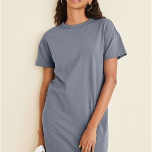 T-Shirt Dress - Seafog