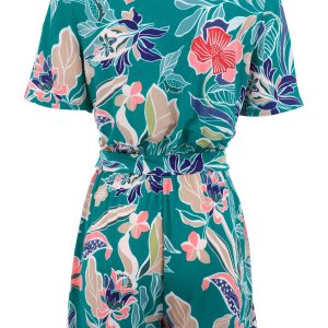 Tie Waist Romper - Paradise Floral - Image 4