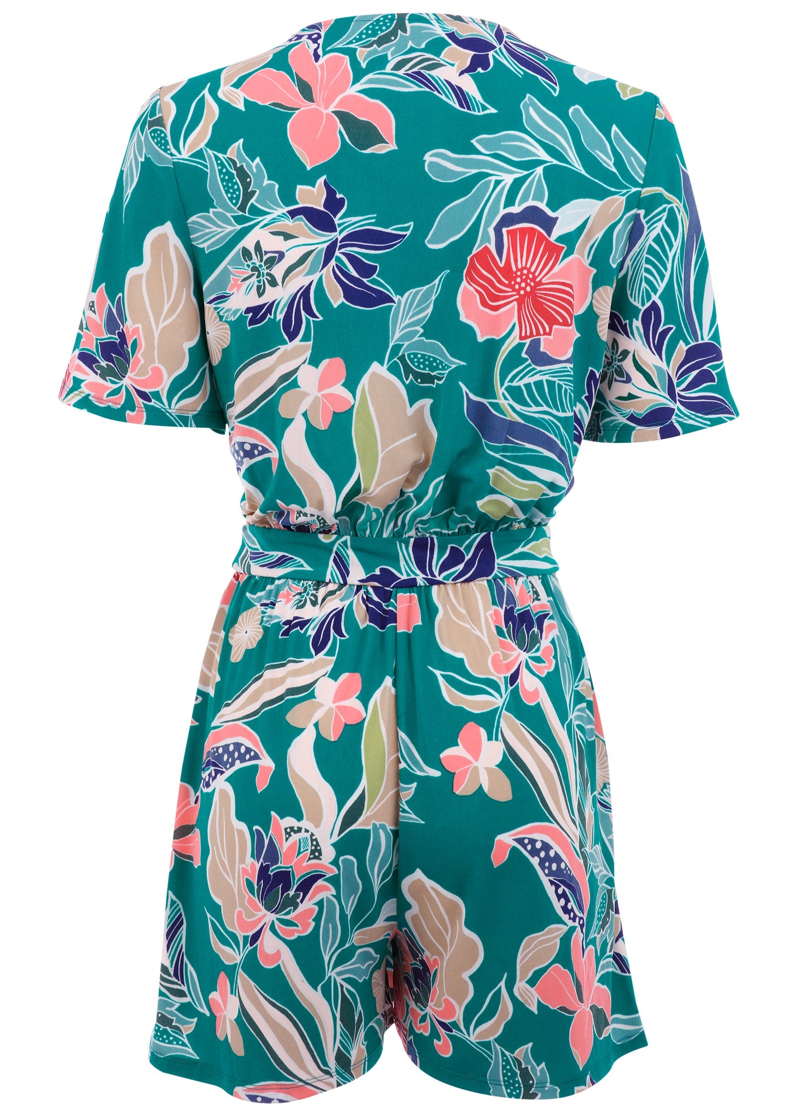 Tie Waist Romper - Paradise Floral - Image 4