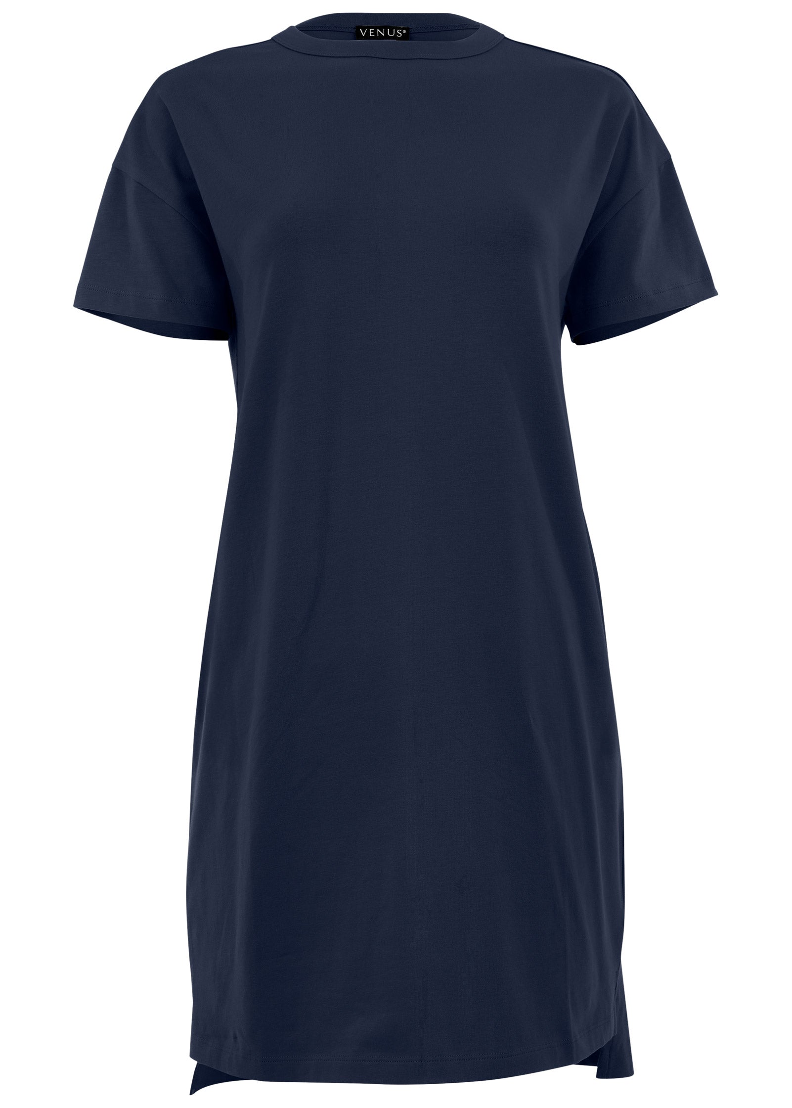 T-Shirt Dress - Navy - Image 3