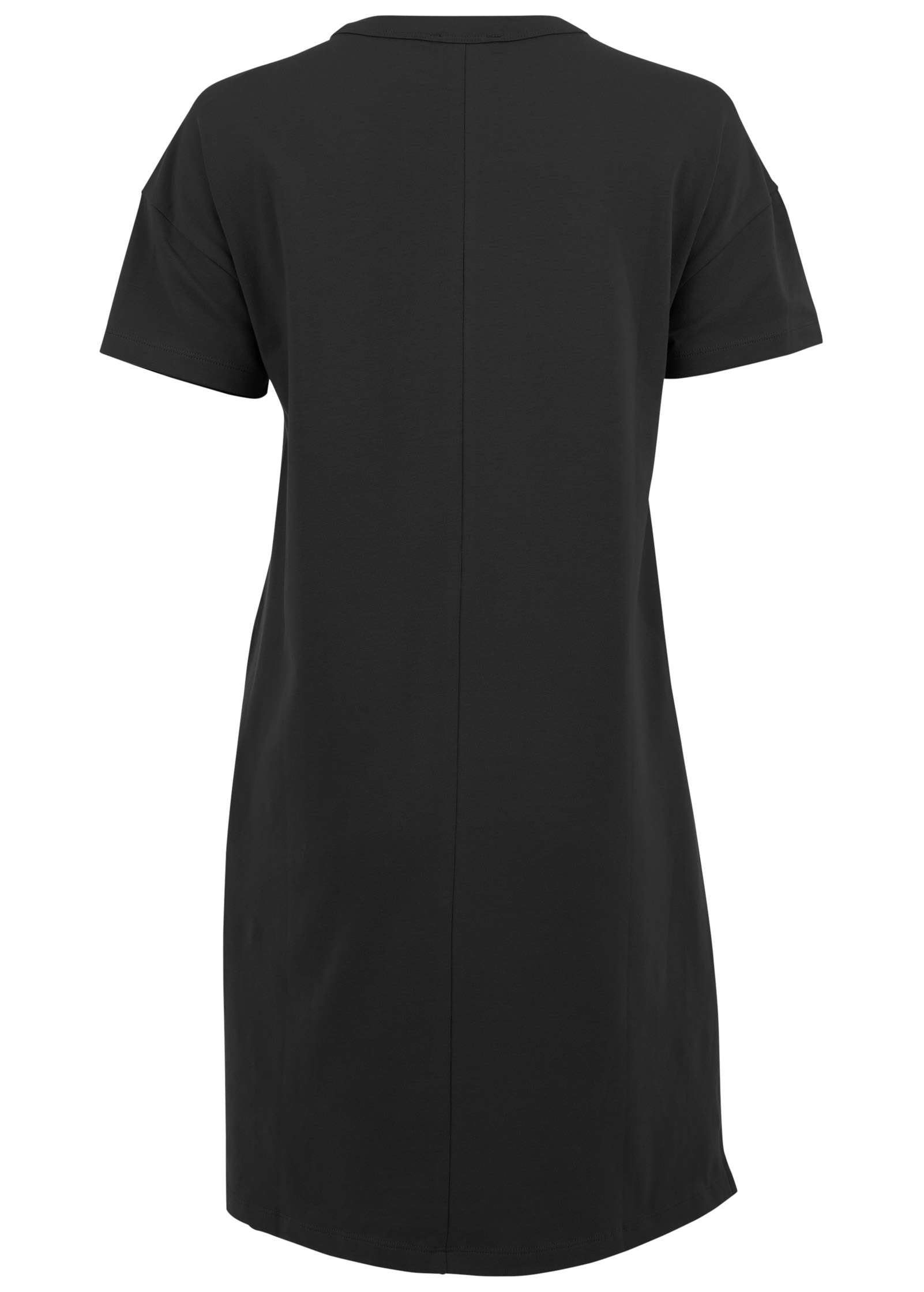T-Shirt Dress - Jet Black - Image 4