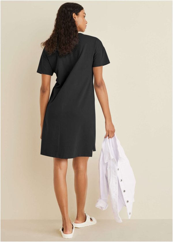 T-Shirt Dress - Jet Black