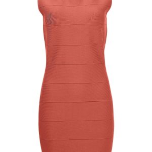 Mini Bandage Dress - Burnt Orange - Image 3
