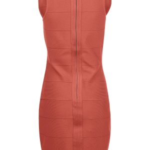 Mini Bandage Dress - Burnt Orange - Image 4