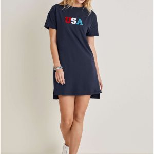 T-Shirt Dress - Black Iris USA - Image 2