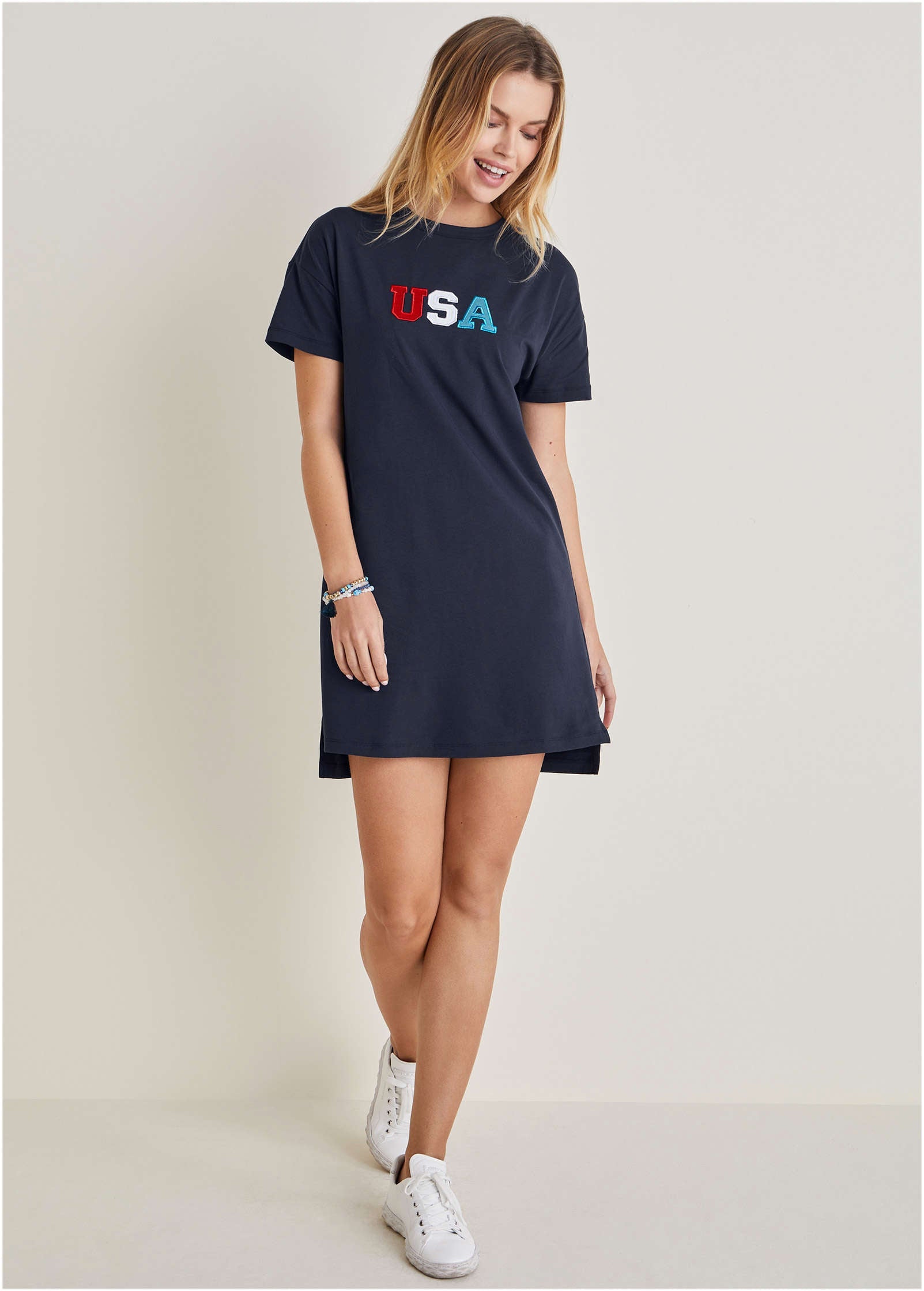 T-Shirt Dress - Black Iris USA - Image 2