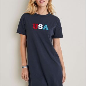 T-Shirt Dress - Black Iris USA