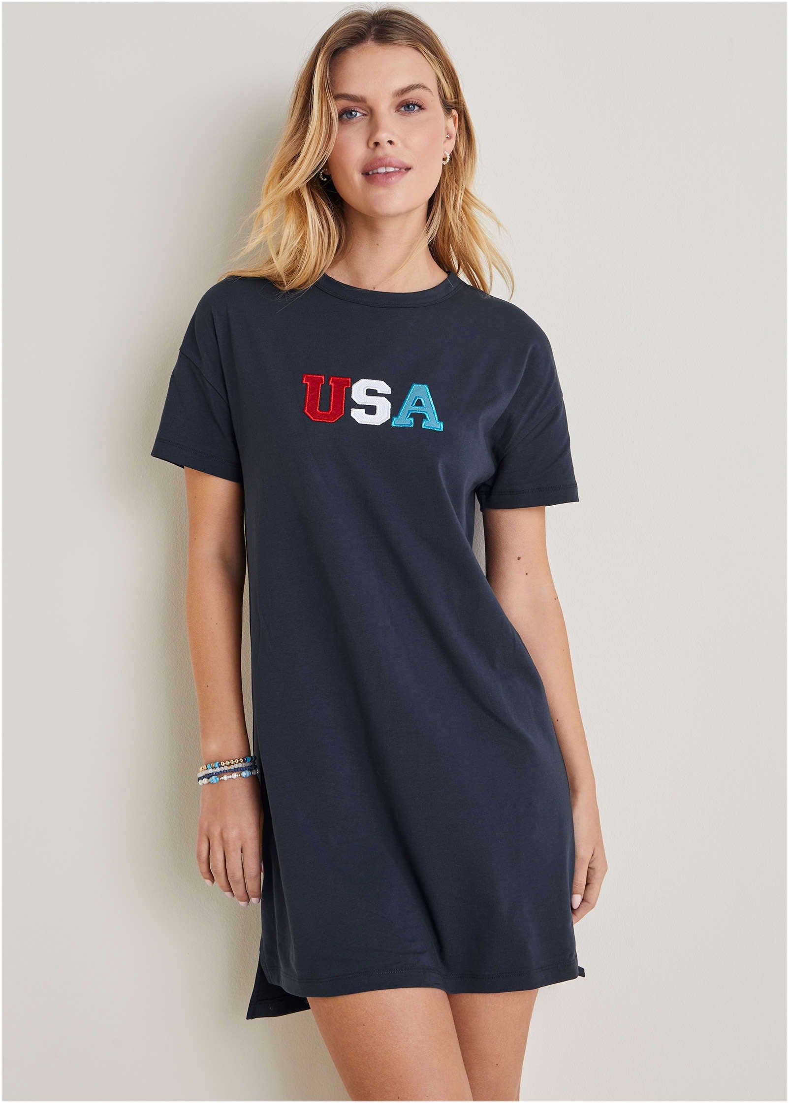 T-Shirt Dress - Black Iris USA - Image 1