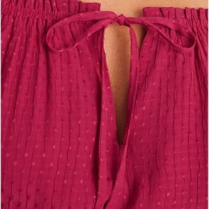 Off-The-Shoulder Jumpsuit - Persian Red - Image 3