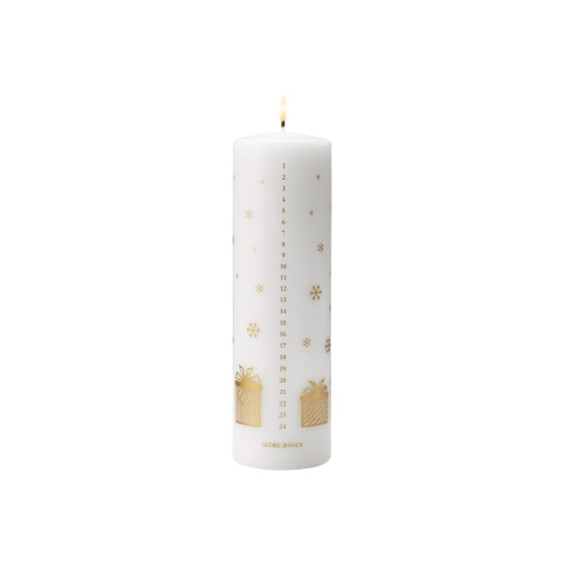 Georg Jensen Jul 2025 kalenderlys guld - Image 1