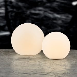 Villa Collection Maane LED lampe m. solar hvid 25x23 cm - Image 4