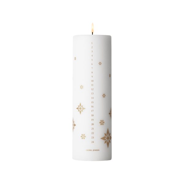 Georg Jensen jul 2024 kalenderlys guld