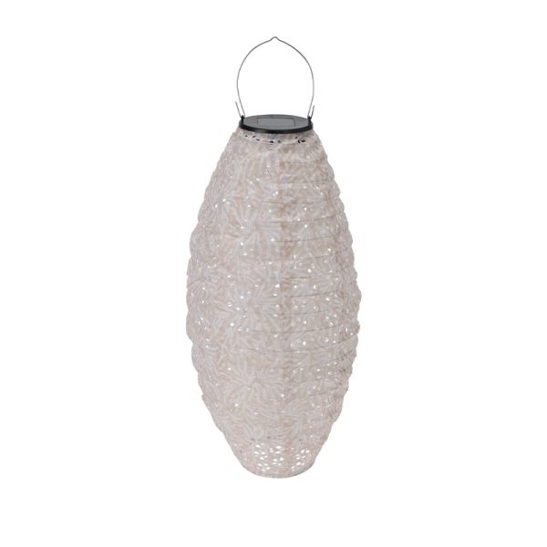 Solcellelampe olivengr?n 12 LED