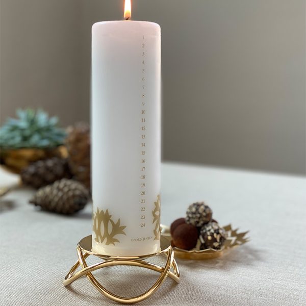 Georg Jensen 2020 kalenderlys guld