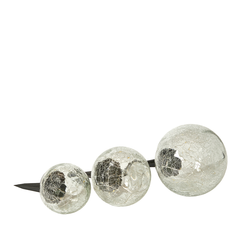 Solcelle kugle s?t med 3 spyd - Image 1