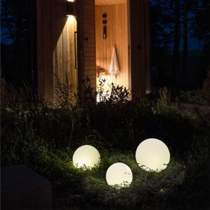 Villa Collection Maane LED lampe m. solar hvid 25x23 cm - Image 7