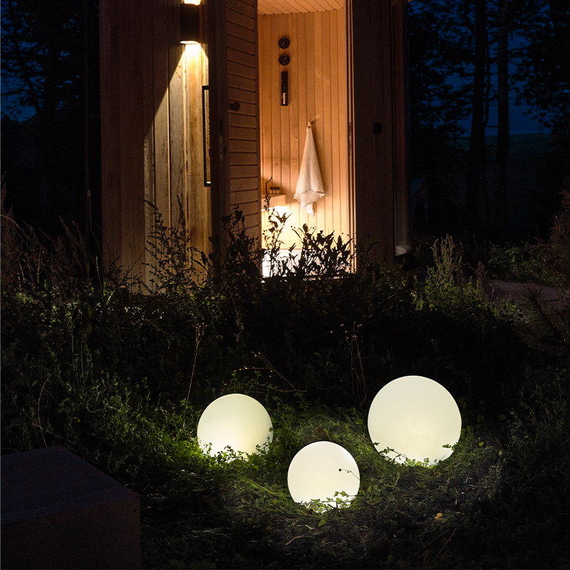 Villa Collection Maane LED lampe m. solar hvid 25x23 cm - Image 7