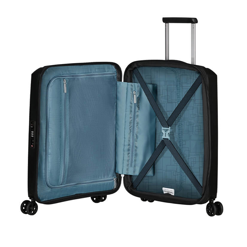 American Tourister AeroStep Spinner kabinekuffert 55 sort - Image 4
