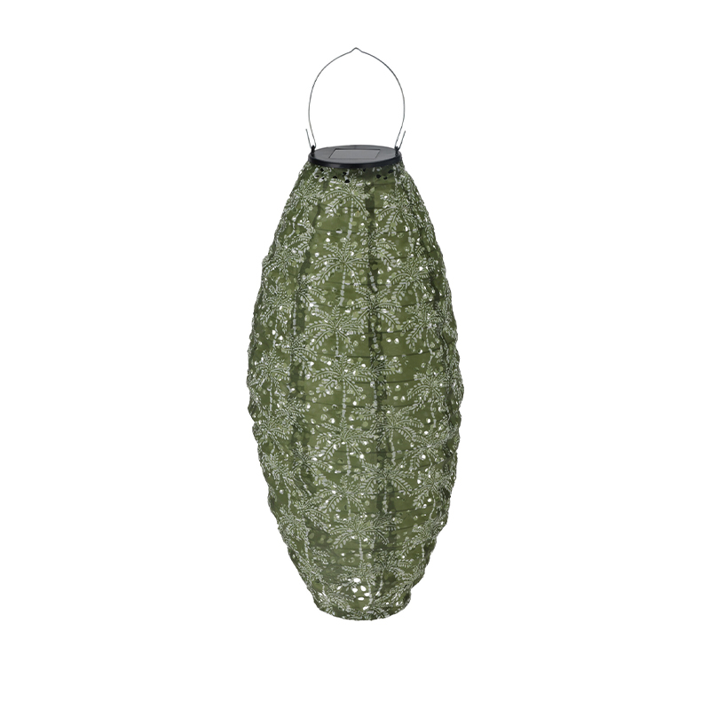 Solcellelampe olivengr?n 12 LED - Image 1