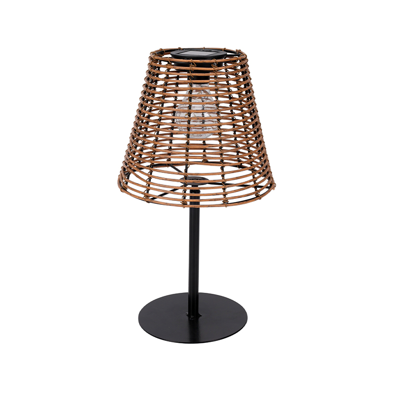 Solcelle bordlampe brun H33 cm - Image 1
