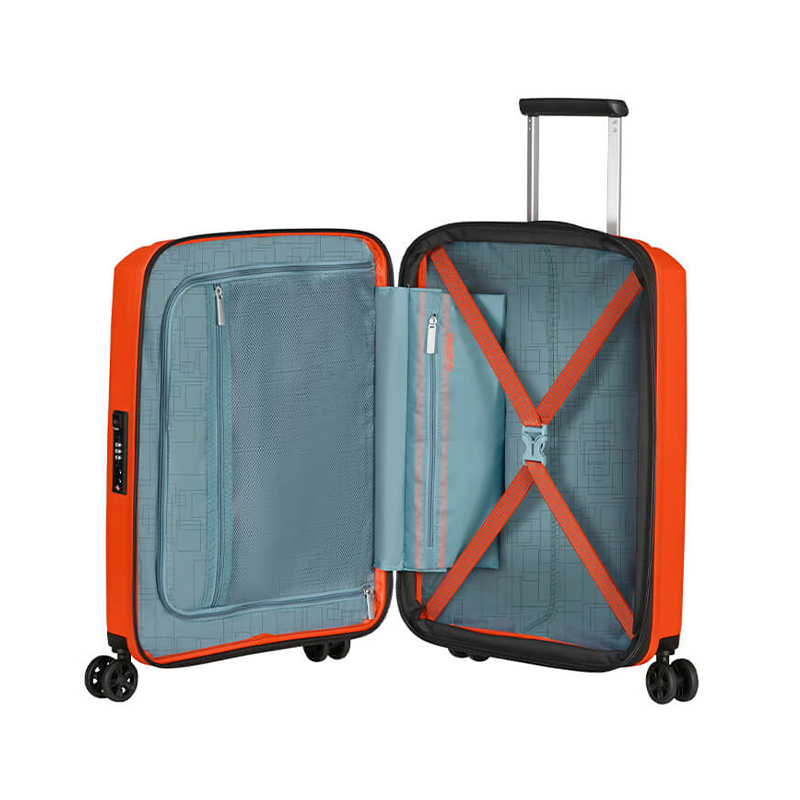 American Tourister AeroStep Spinner kabinekuffert 55 bright orange - Image 4