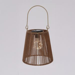 Solcelle lampe med h?ndtag brun H21 cm - Image 2